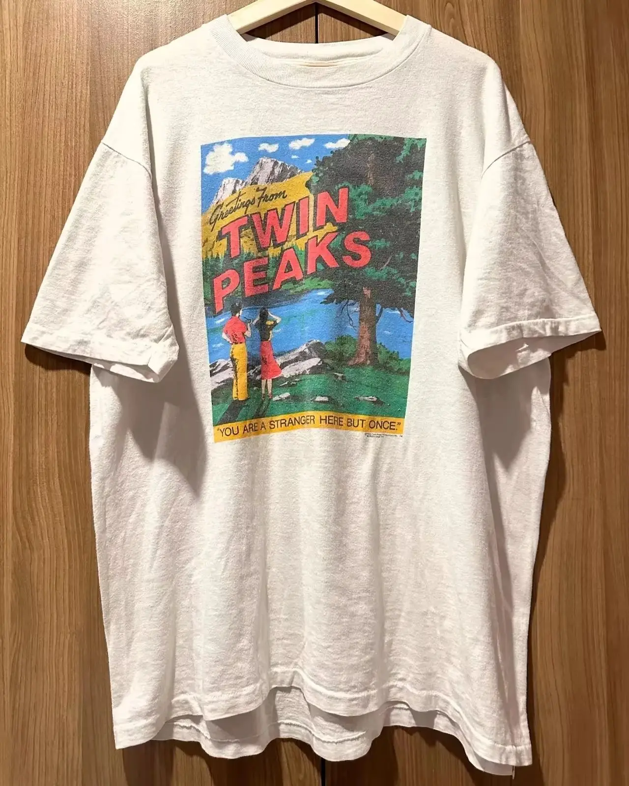 Vintage Y2k Streetwear Klassisches TV-Drama Twin Peaks Stills Bedrucktes T-Shirt für Männer und Frauen, Locker Geschnitten, Neues Print-T-Shirt Unisex – Detail 5