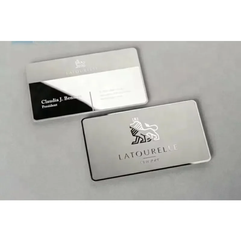 Tarjeta de visita de metal DU