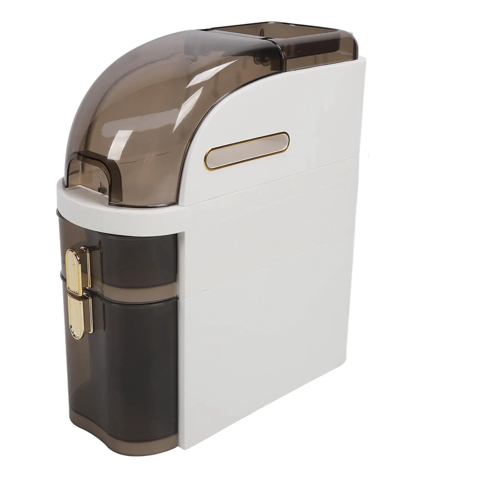 

Compact Narrow Tall Slim Clear Drawers Unit for bathroom Kitchen