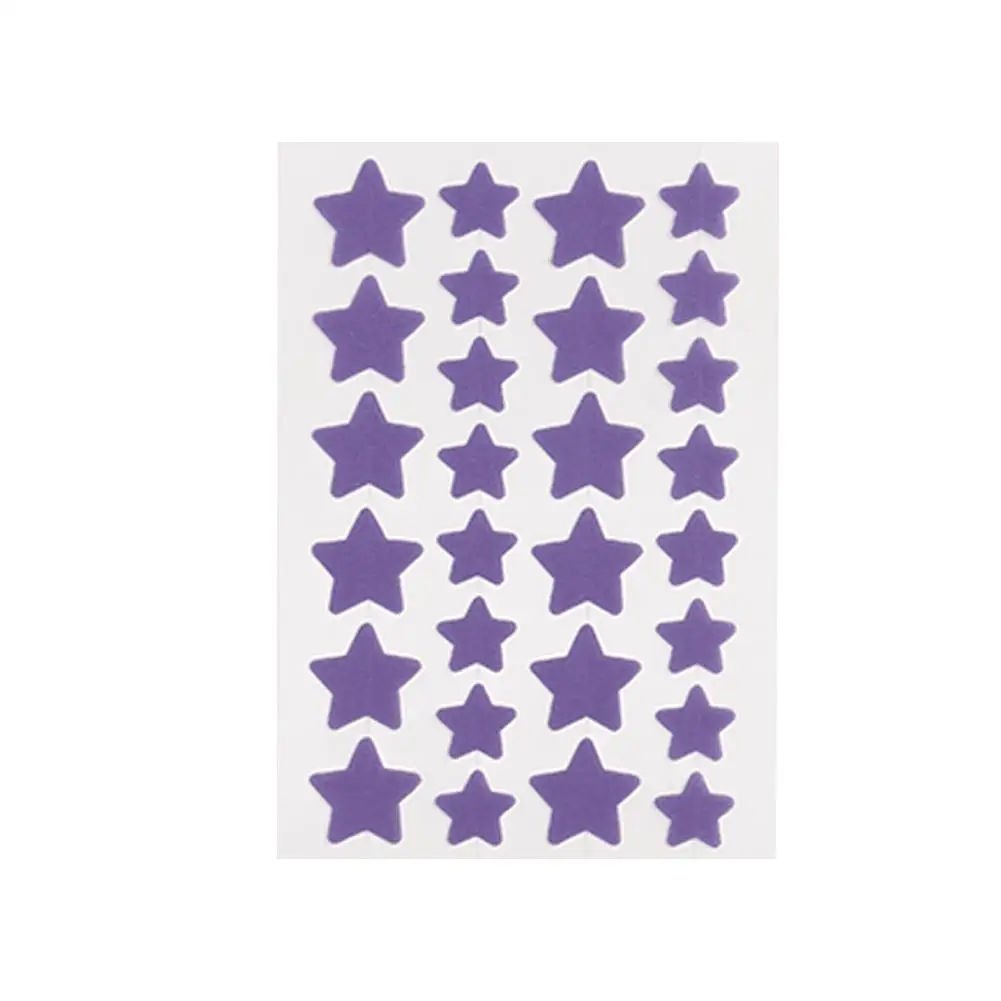 Black Star-Shaped Acne Treatment, Invisible Hydrocolloid Pimple Patch, Blemish Absorbing Stickers,Skin Care Tool