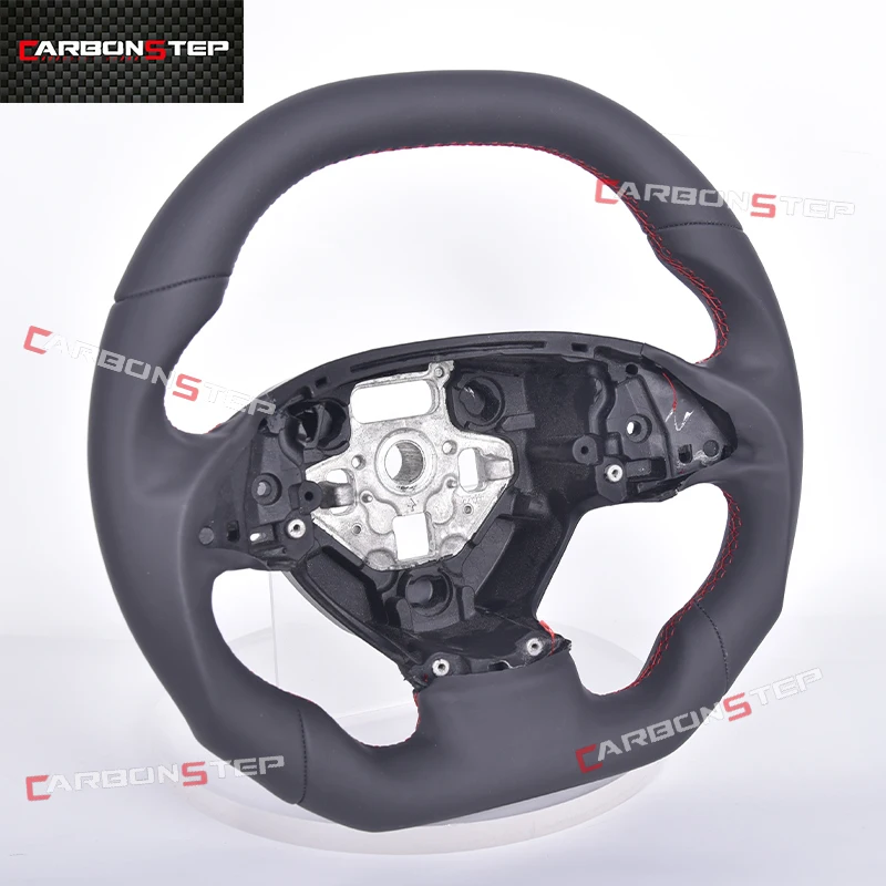 Full Leather Steering Wheel For  Chevrolet Corvette C7 Customisable Carbon Fiber LED