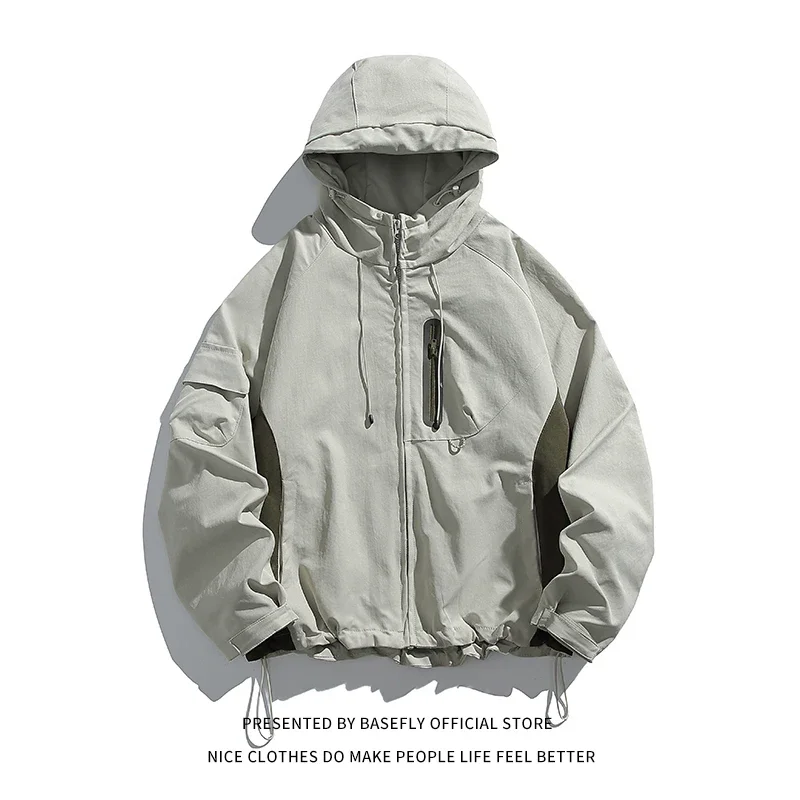 ربيع الخريف رقيقة خفيفة الوزن سستة الرجال المدربين الهيب هوب الصلبة سترة للجنسين النساء صديقها نمط معطف كبير الحجم شارع العليا #3