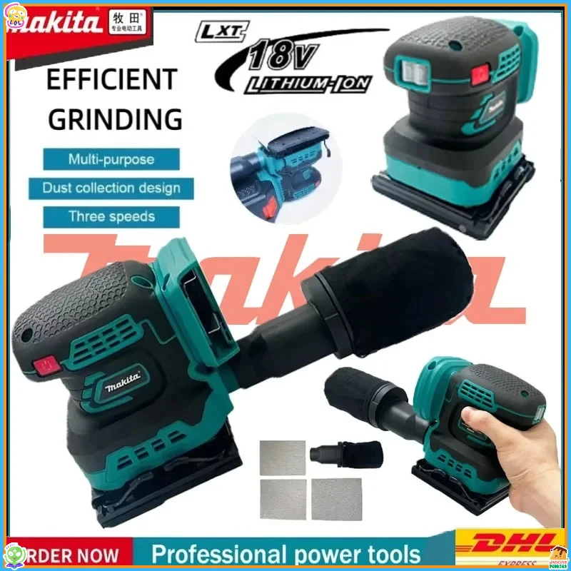 

Беспроводная эксцентриковая шлифовальная машина Makita, профессиональная, литий-ионная, бесщеточная, с регулировкой скорости