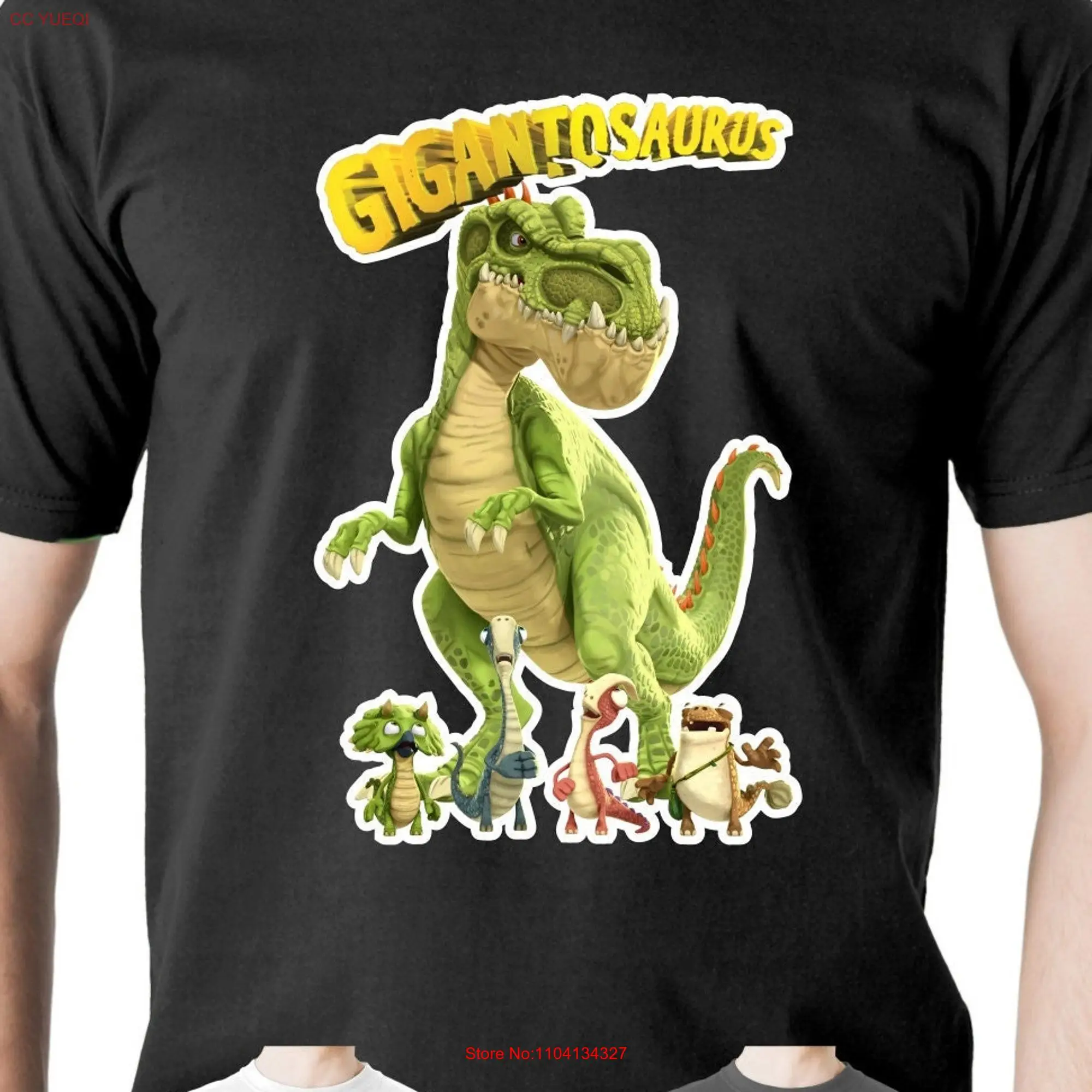 Gigantosaurus Logo T Shirt All Sizes Adults Kids TV Programme Fun Characters  long or short sleeves