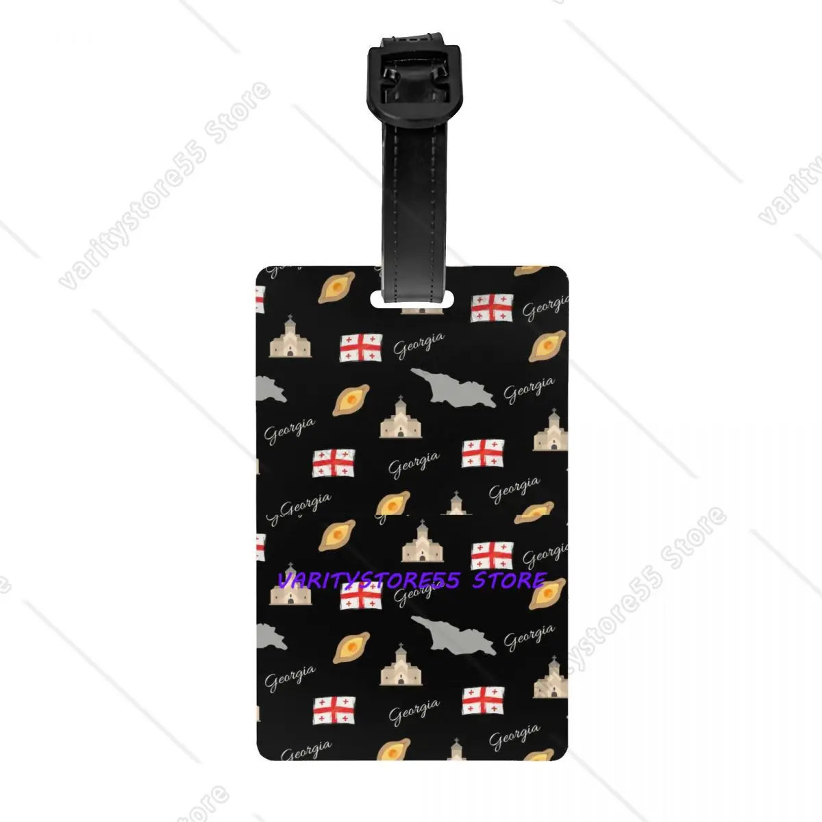 

Georgia Flag Mao Luggage Tag Georgian Proud Patriotic Suitcase Baggage Privacy Cover ID Label