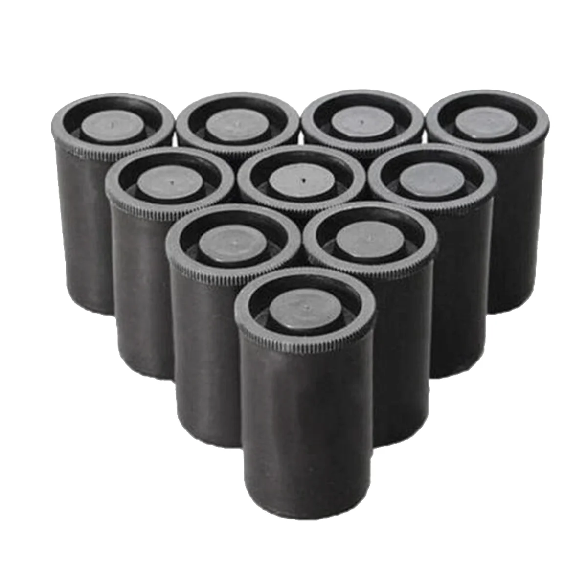 100PCS Plastic Empty Film Canister Camera Reel Container Storage Case Can for Accessories Art Bead Coin Pill Black