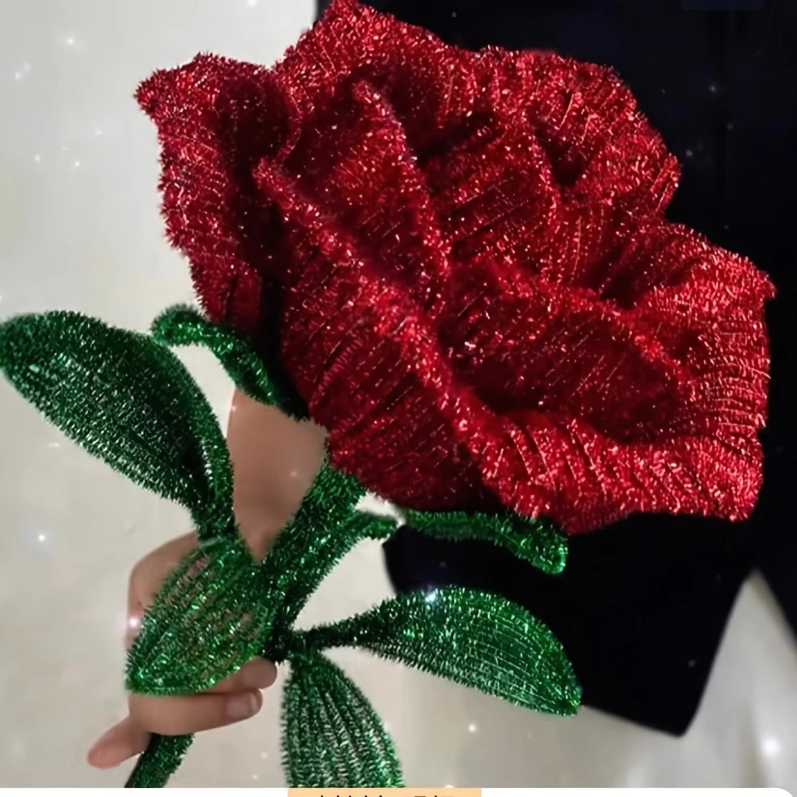 30cm Golden Onion Twister DIY Handmade, Sparkling Handmade Toy, Suitable for Handicraft Enthusiasts and Party Decoration