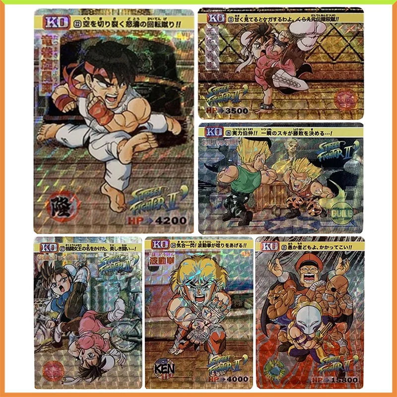 

Аниме История богини DIY ACG Настольная боевая игра Коллекционные карты Chun Li Ryu Ken Masters Sagat Игрушки для мальчиков Подарок на день рождения