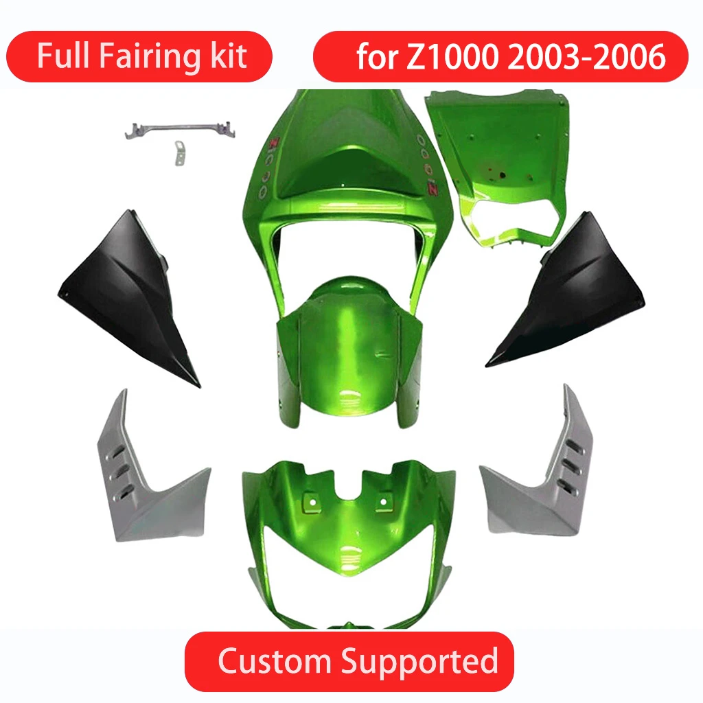 

For KAWASAKI Z 1000 2003 2004 2005 2006 Aftermarket ABS Plastic Fairing Body Parts Kit Z1000 03-06 Motorcycle Fairings