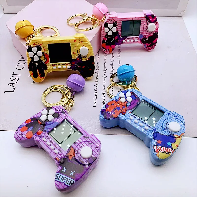 Creative fashion mini game machine toy trendy bags keychain pendant gift supply