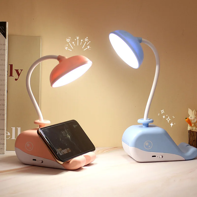 Multifunctional Desktop Eye Protection Small Desk Lamp Students Learn To Read Charging Desk Lamp  Bedroom Dormitory Bedside Lamp