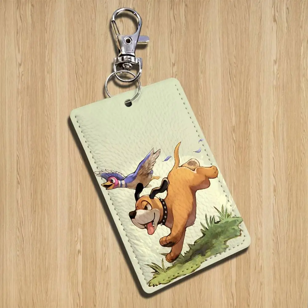 hunting dog Duck Hunt Card Holder Keychain Key Ring Door Lock Access Protective Case For Security