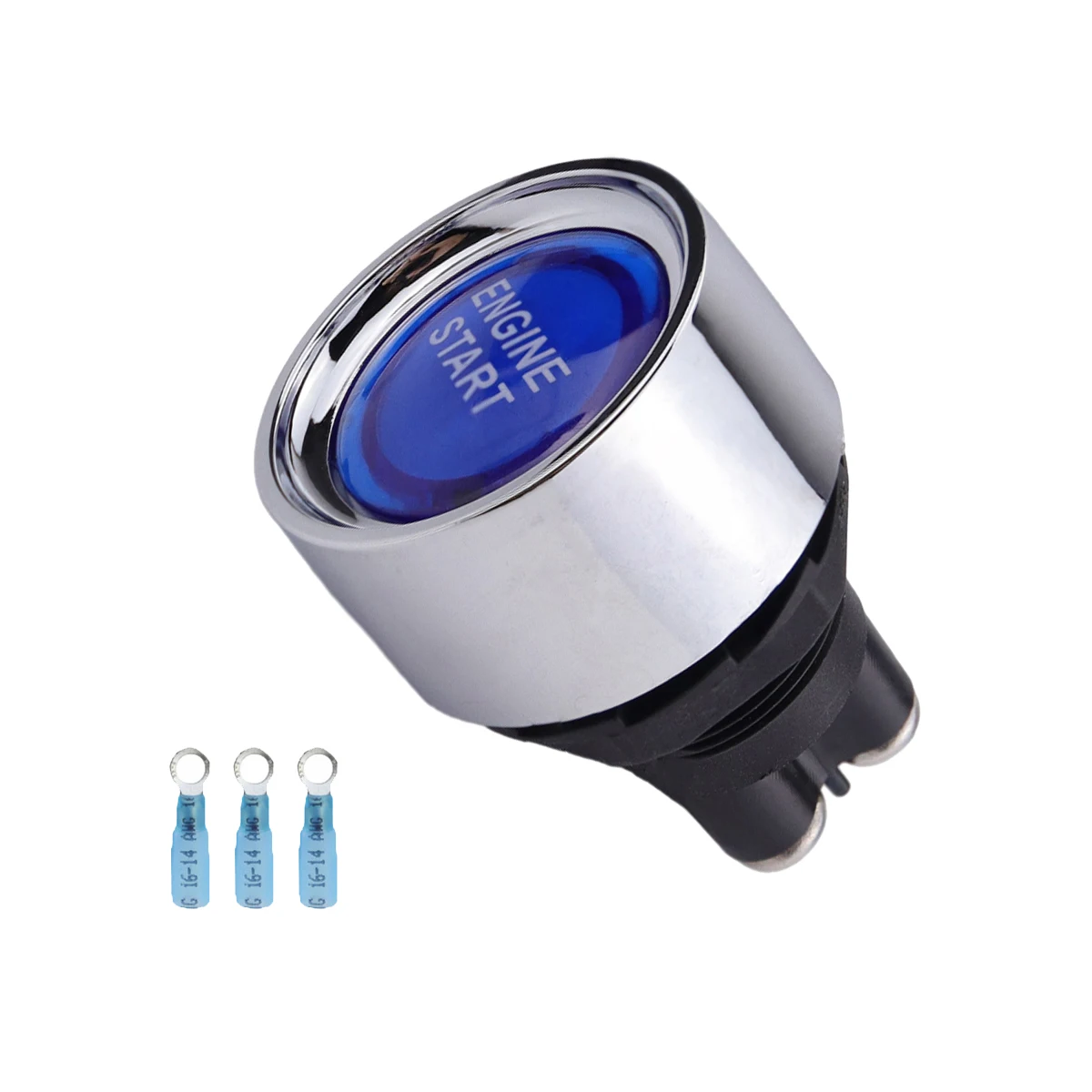 50A start button switch with terminal car engine start button ignition switch DC 12V 24V momentary switch