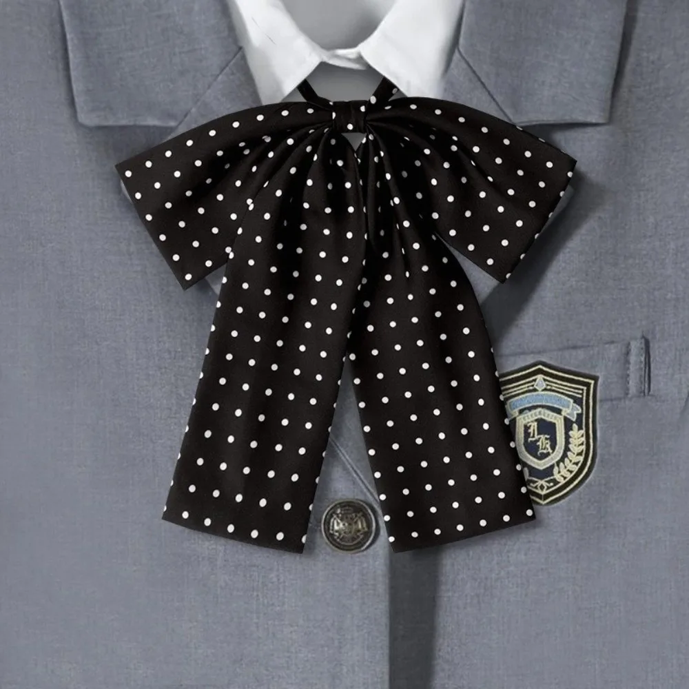 Polka Dot Pattern Bow Tie Necktie Colorful Design Bowsknot Collar Style Lolita Bow Tie Women's Size Adjustable Length