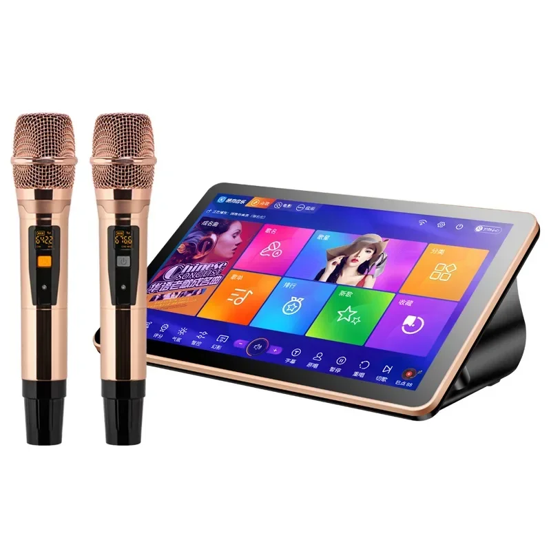 KTV voice intelligent song ordering machine, capacitive screen integrated machine, home singing sound system set