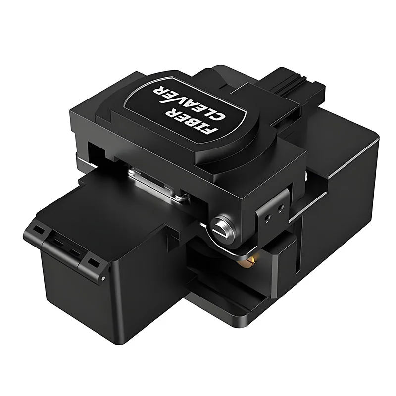 

ALLSTRONG Fiber Cleaver High Precision for Cold and Fusion Connection FTTH Optic Tool Cable Cut Automatic Return Black