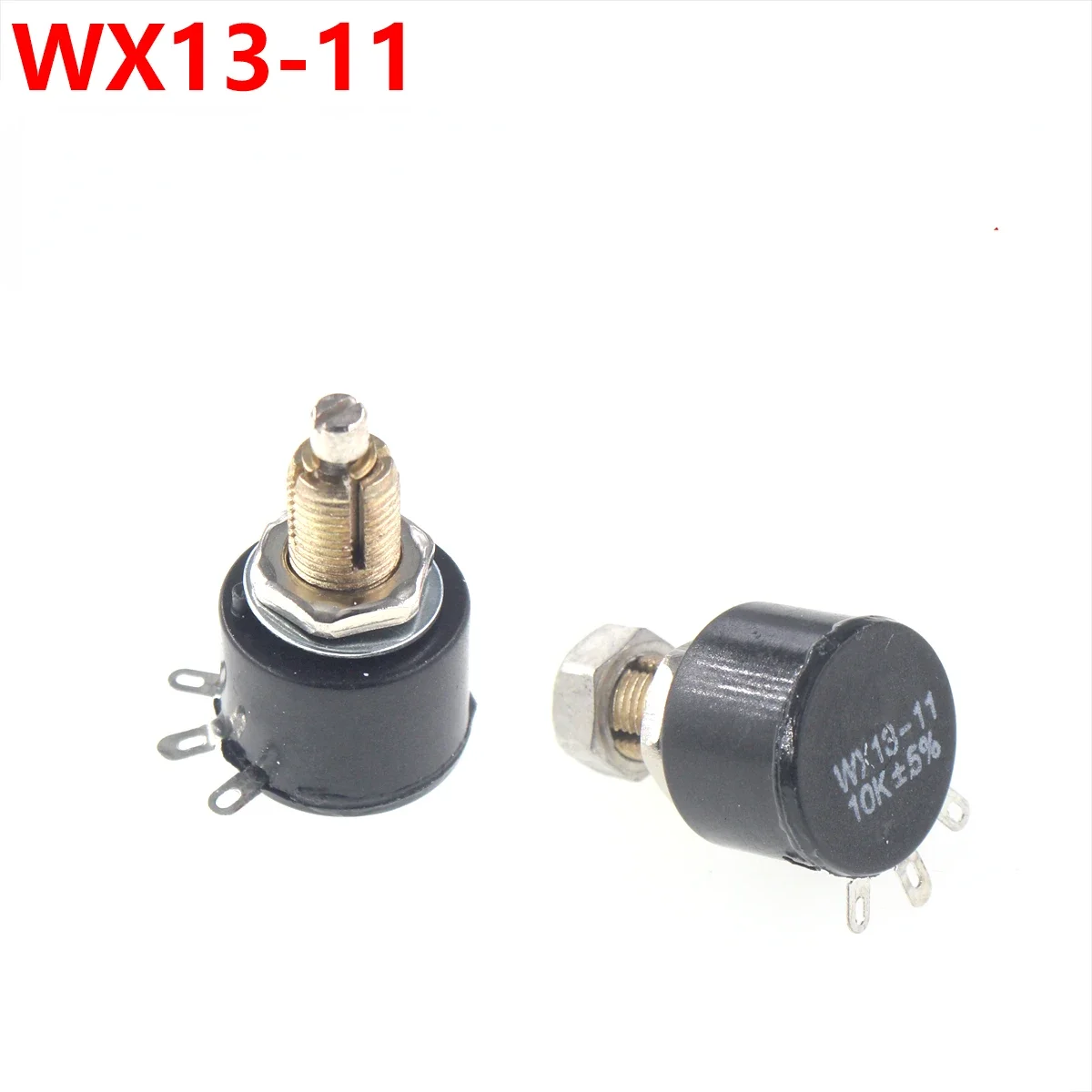 

1pcs WX13-11 1W Single-turn Potentiometer. WX1-4B Single-turn Potentiometer with Locking 1K 2K2 4K7 10K