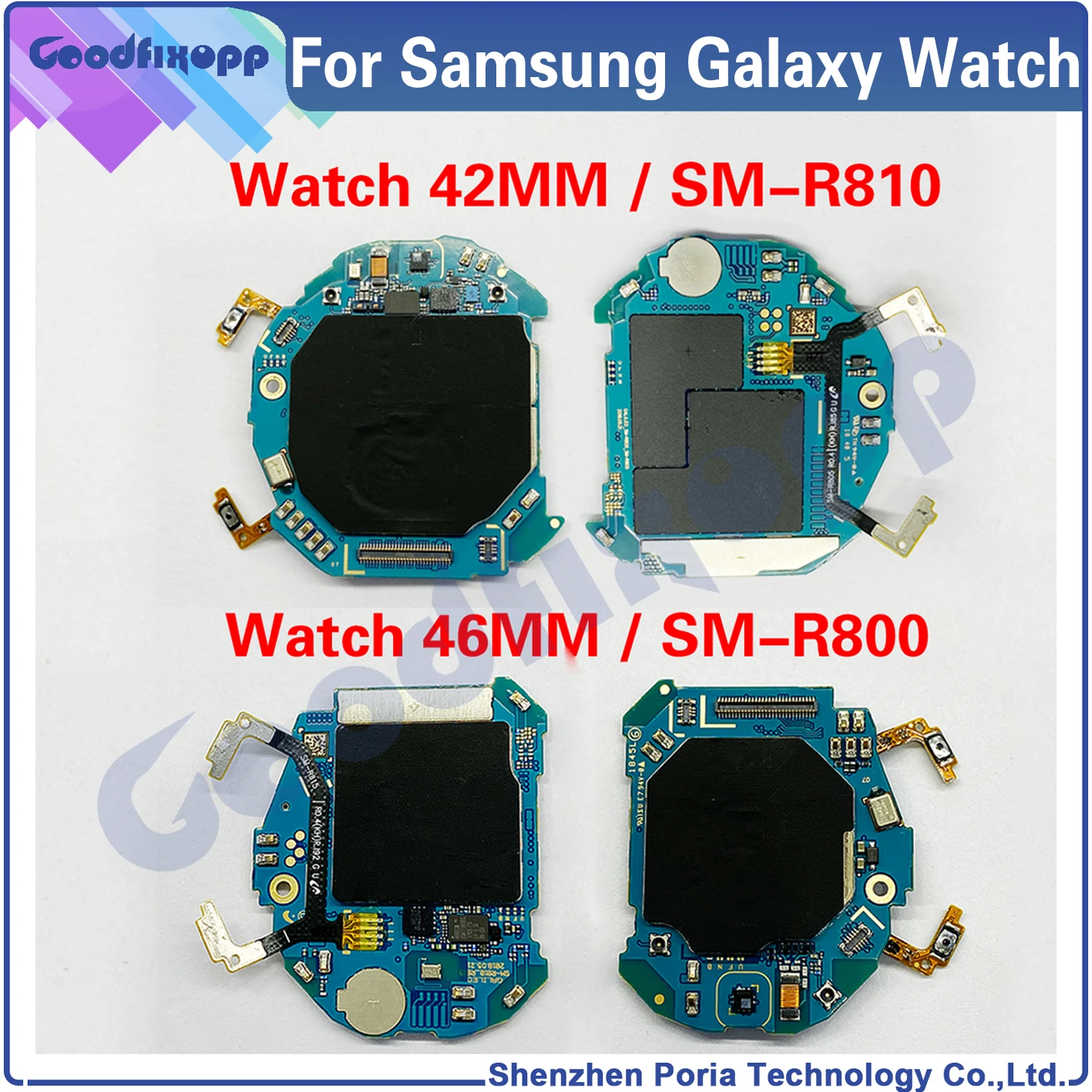 Motherboard For Samsung Galaxy Watch SM-R800 SM-R805 46MM / SM-R810 SM-R815 42MM Mainboard For Watch R800 R810 Watch Main Board