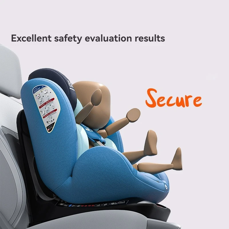 360-Degree Rotating Anti-Rollover Growth Kidsren\'s Car Safety Seat 0-12 Years Old Car Baby Baby Seat Isize