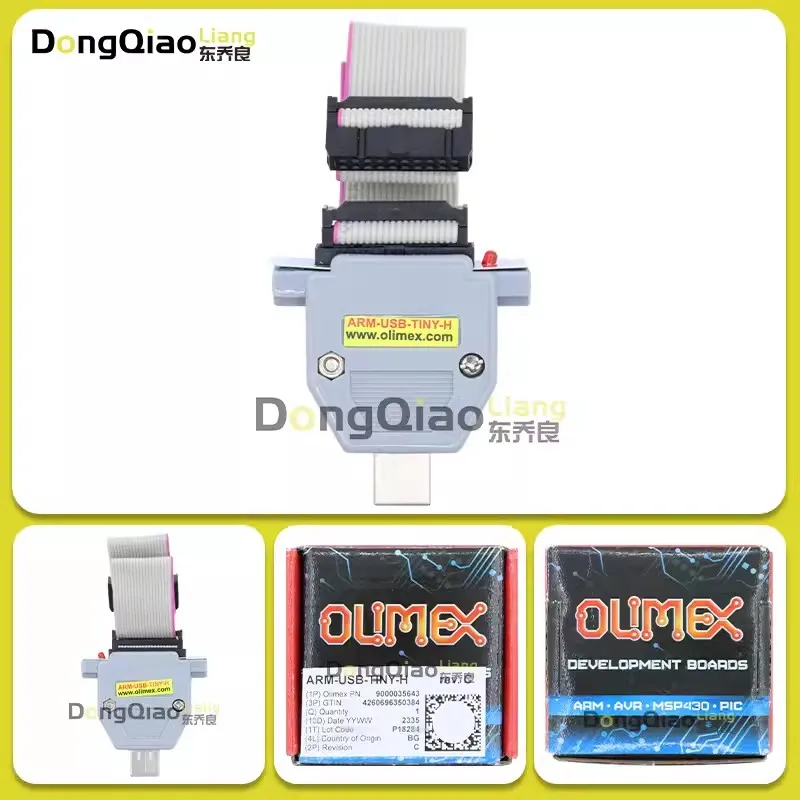 

ARM-USB-TINY-H Olimex debugger JTAG emulates/burns/downloads ARM microcontrollers