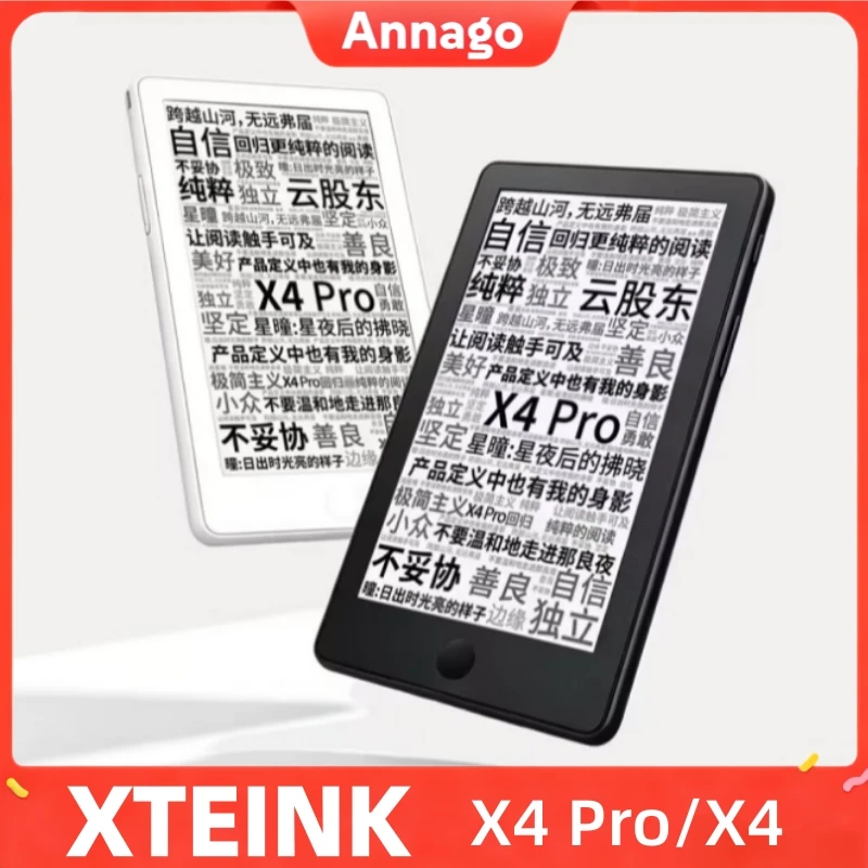 2026 NEW XTEINK X4 Pro E-Ink Reader Touch Front Light Portable Eye Protection E-Paper Pocket Mini Ebook Reader Portable Magnetic