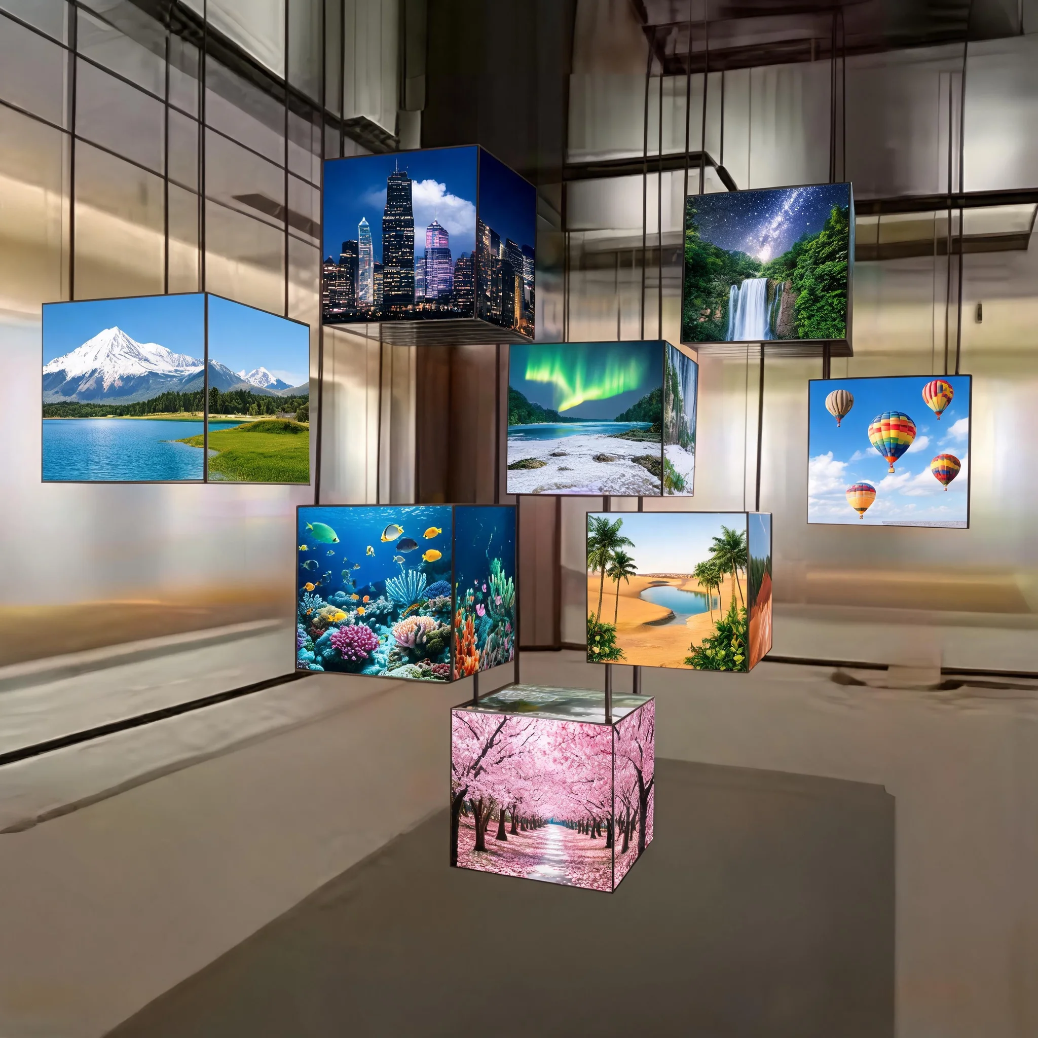 custom-advertising-led-cube-light-box-led-menu-light-box-4-sided-led-magic-cube-display-screen-for-restaurant-mall