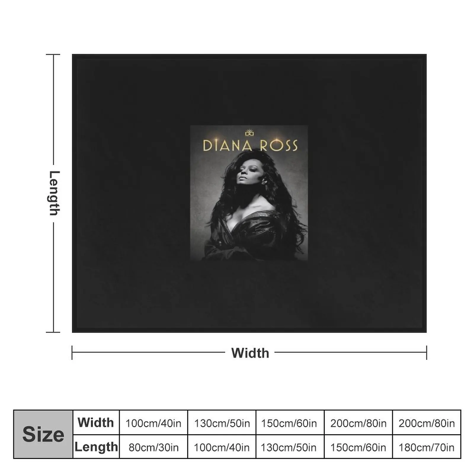 Diana Ross Cartoon Throw Blanket Luxury Designer decorative Blankets