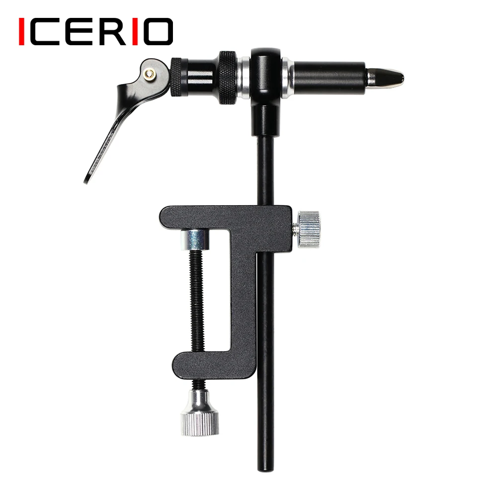 ICERIO Fly Tying Vise Tool Safety Holding Fishing Hook C-clamp Tying Vise with Steel Hardened Jaw