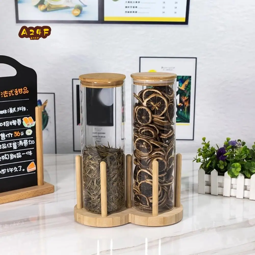 

A24F-Disposable Cup Storage Holder Rack Shelf Water Tea Cups Wood Dispenser With Longer Stick Mug Display Stand Organizer