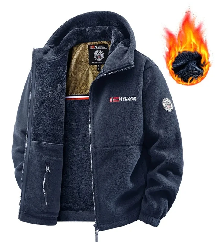 

Флисовая куртка унисекс, норвежская теплая толстовка для пар