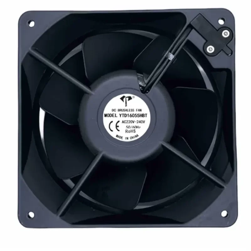 For Brand new 16cm/cm 16055 all-metal iron leaf 110V220VAC two-plug three-plug high temperature resistant cooling fan