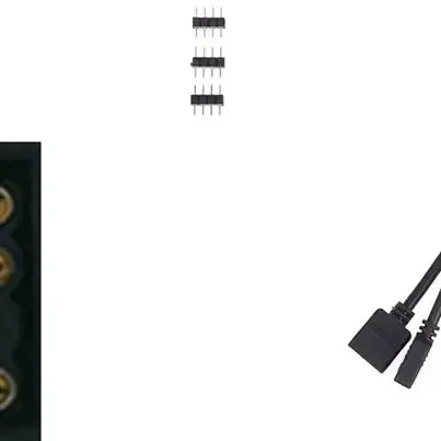 5V 3 Pin 12V 4pin ARGB Splitter Connector Extension Cable For PC Computer Fan Motherboard AURA RGB LED Strip Light