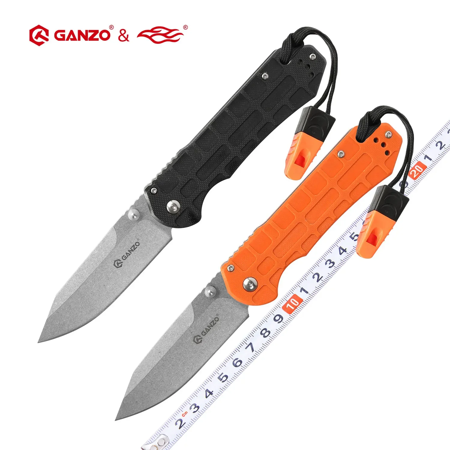 Ganzo G7452 F7452 G7452P F7452P 58-60HRC  440C G10 or Carbon Fiber Handle Pocket Folding Knife Outdoor Survival Camping Tool EDC