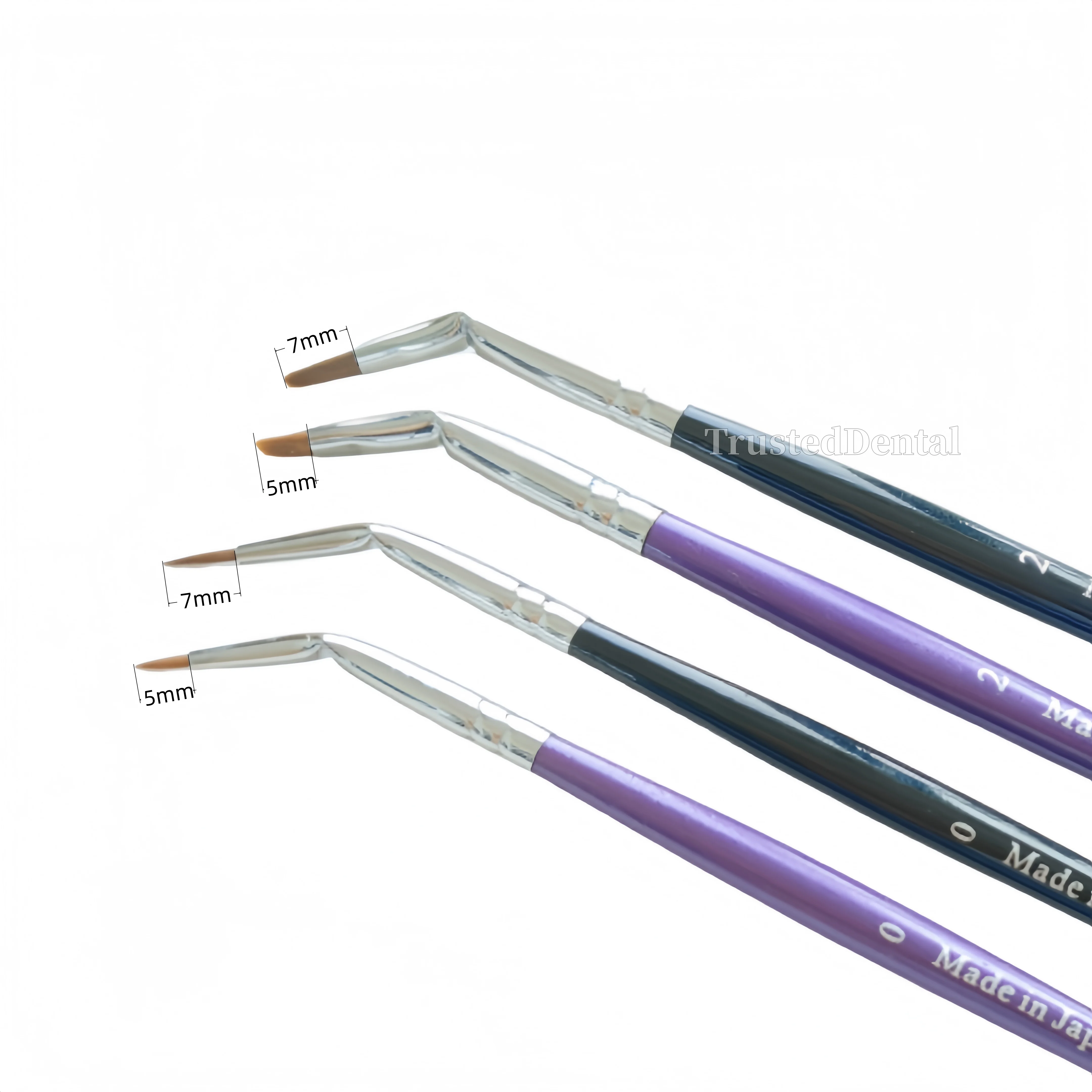 

Стоматологические изогнутые ручки-кисти Skyists, нейлоновые щетки для волос, зубные протезы, тонкие/плоские