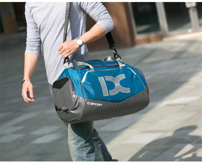Borsa sportiva da palestra con scomparto per scarpe e tasca bagnata borsa da yog