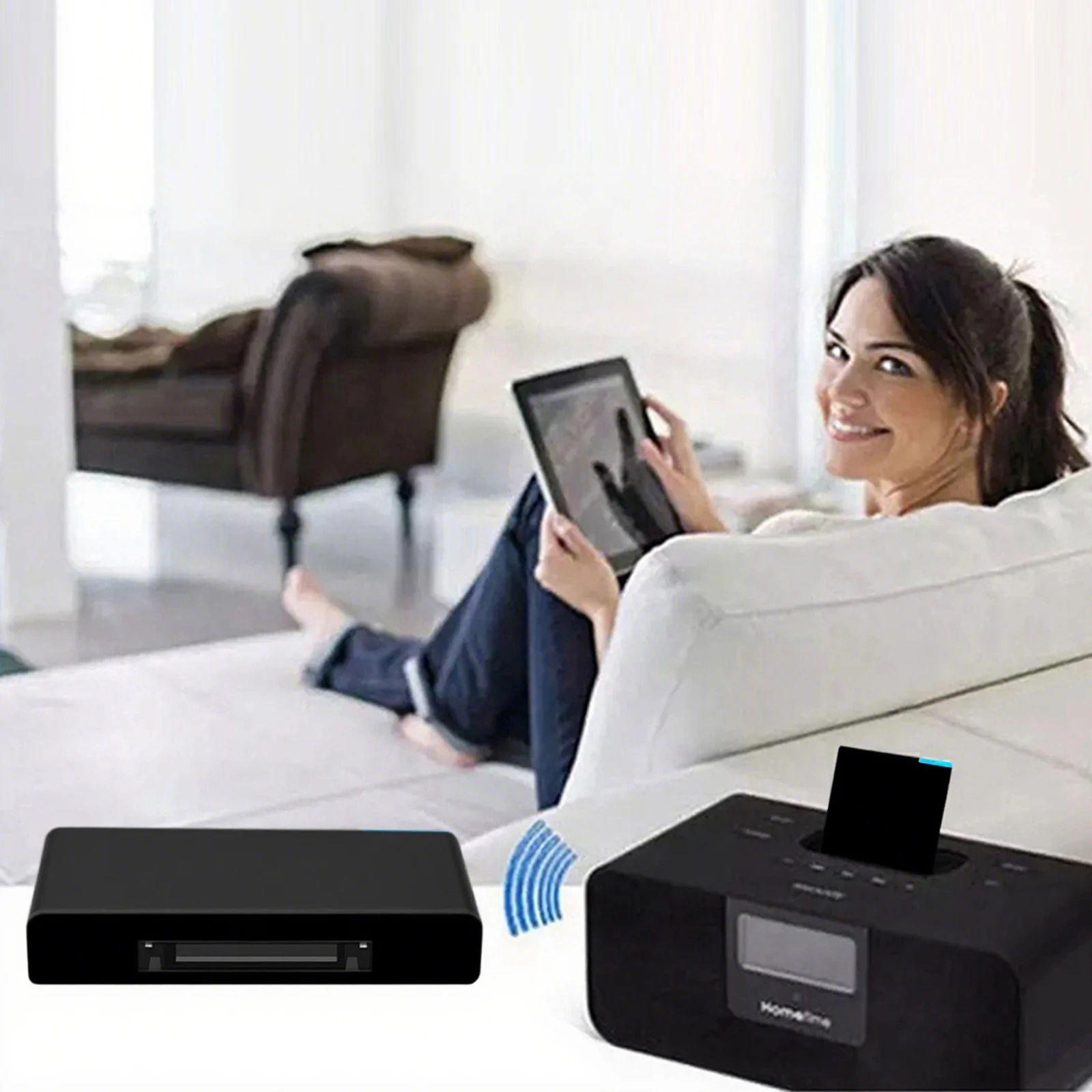 30pin BT استقبال الموسيقى الصوتية دعم A2DP V1.2 استقبال لاسلكي المتكلم حوض BT استقبال آي بود آيفون باد آي بود للمس