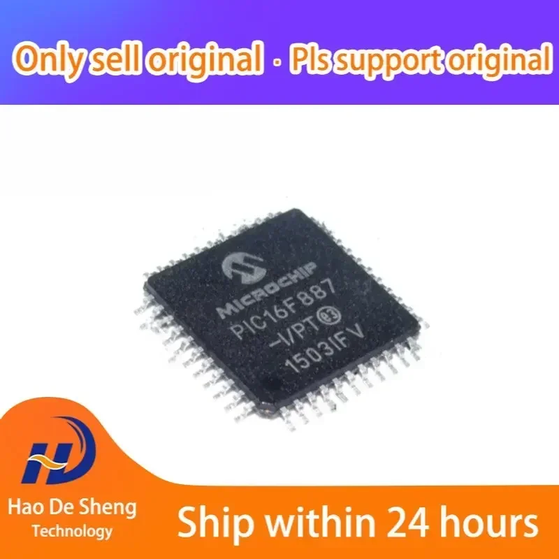 

10PCS/LOT PIC16F887-I/PT QFP44 New Original In Stock, electronic components supplies