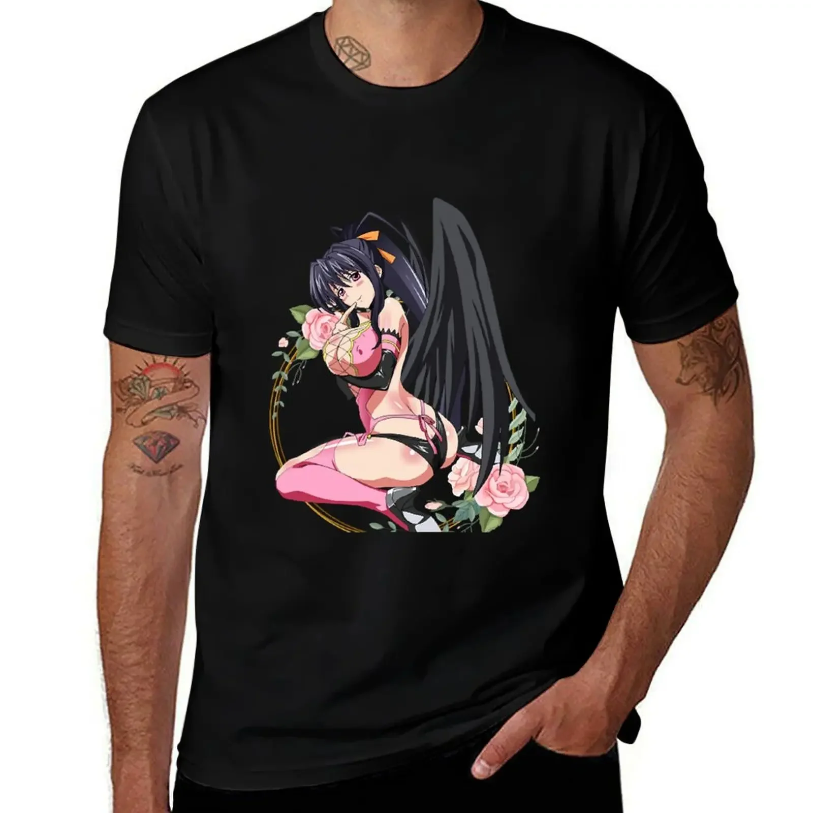 Sexy Akeno - High School DxD T-Shirt custom t shirt Aesthetic clothing essential t shirt blanks mens t shirt