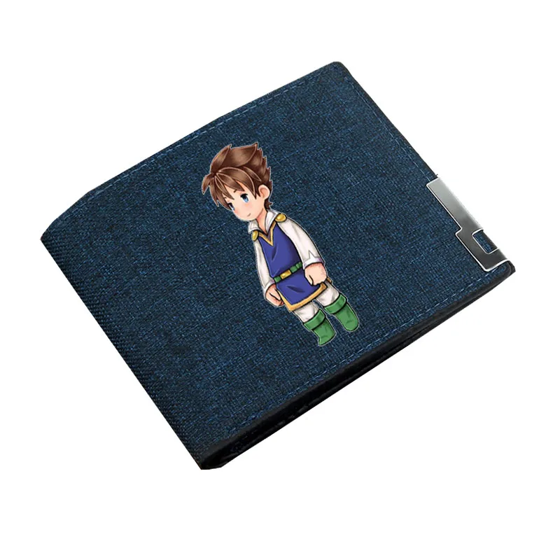 Teenagers Wallet Short Money Bag Kids Coin Purse Bi-fold Holder Canvas Casual Wallet anime  Final Fantasy  Wallet