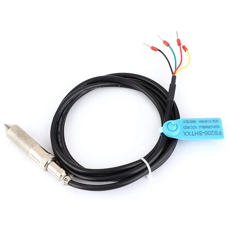 Soil Moisture Sensor, Humidity Temperature Sensor Digital Soil Moisture Sensor Meter, For Flower Nursery(FS200-SHT30)