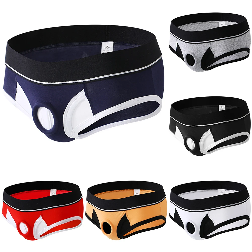 

Autumn Vacation Black Blue Features Shorts Hole How To Choose Proper Style Briefs Cotton Sexy Underpants Waist