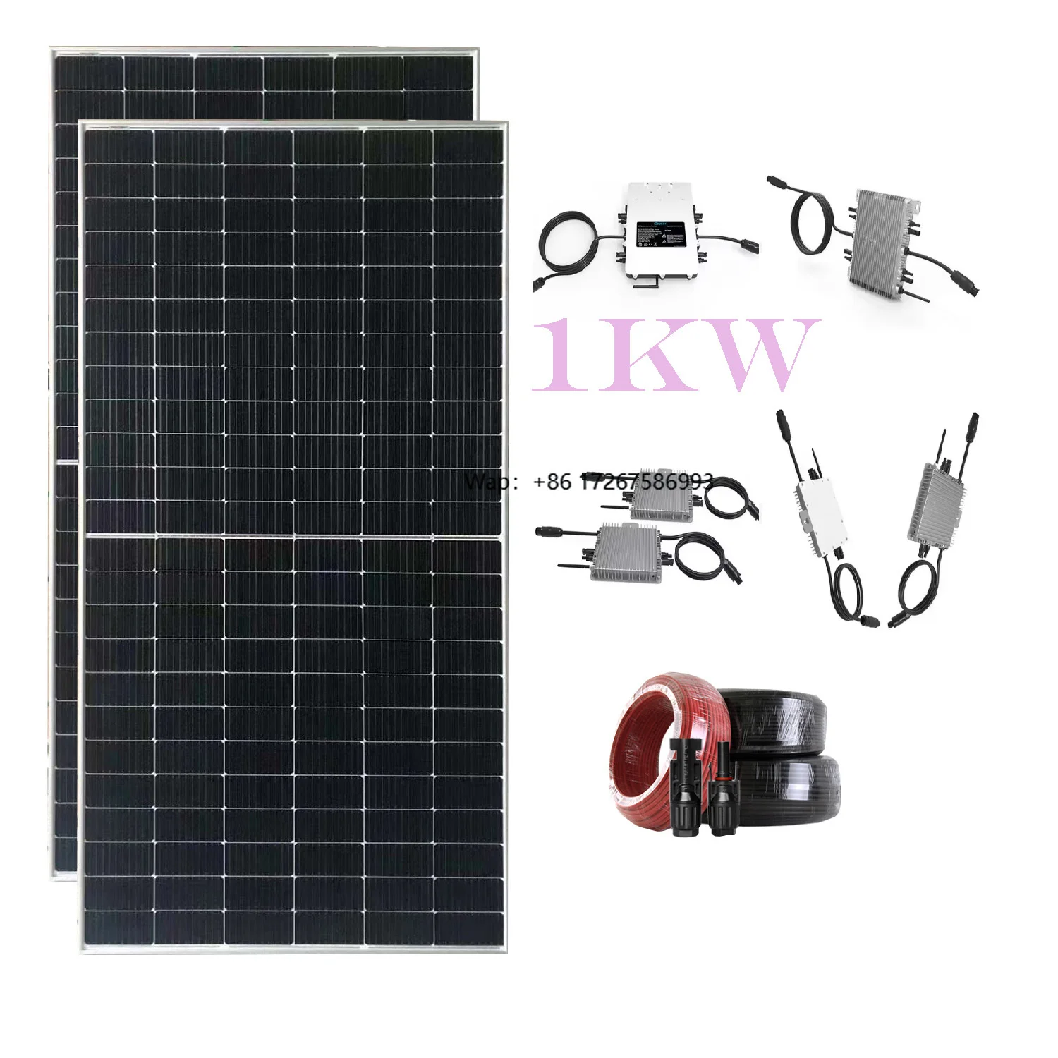 300W to 1600W Polysilicon Solar Grid-Connected Microinverters for  4-10kW Systems