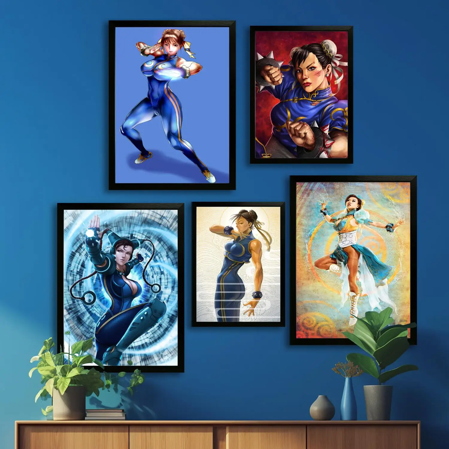 chun li Canvas Art Poster, Wall Art Picture Print, Modern Family Bedroom Decor Posters,Decorative painting