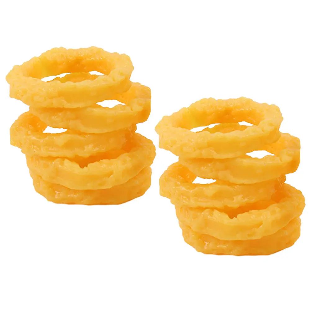 

10Pcs Artificial Squid Rings Realistic Food Prop for Restaurant Bakery Display Photography Prank Decor Lifelike Simulated Squid