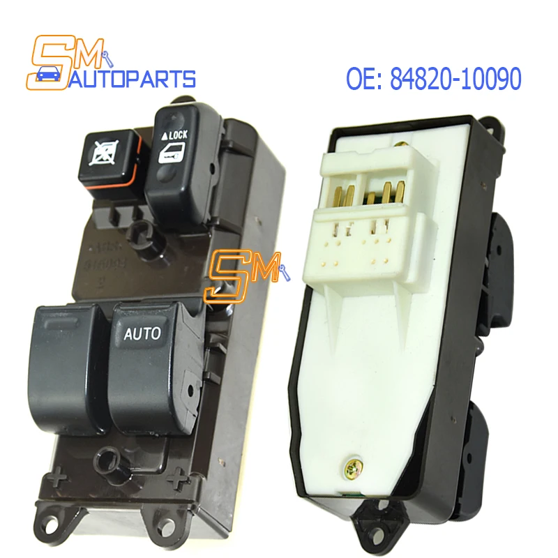 84820-10090 New Front RH Electric Power Window Master Control Switch For Toyota Hilux Hiace YARIS Land Cruiser 8482010090