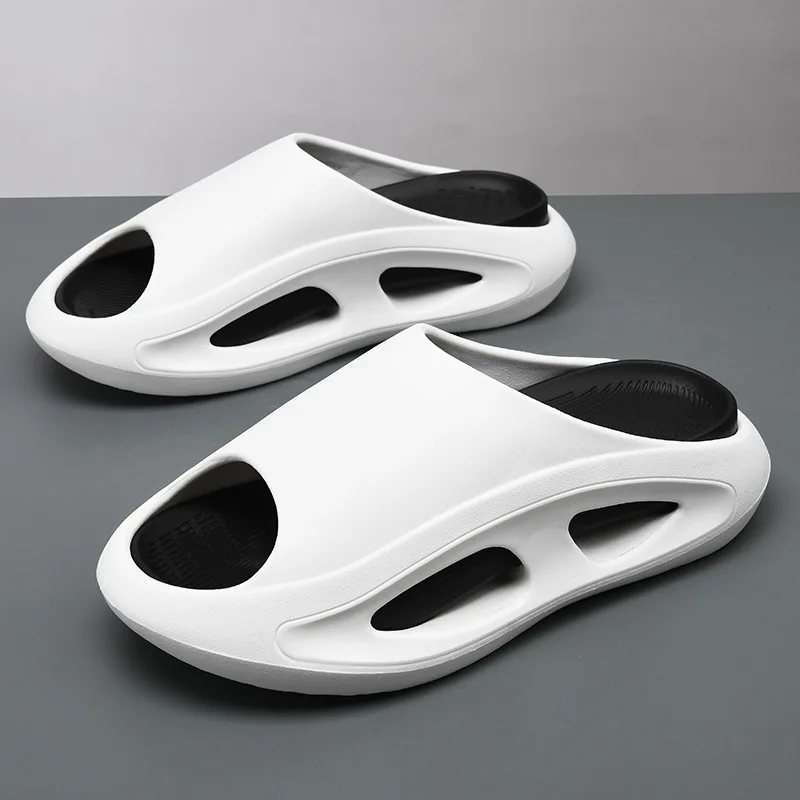 

Shevalues Antislip Comfy House Sandals EVA Platform Flip Flops Male Sandals With Arch Support Fashion Casual Slippers For Men