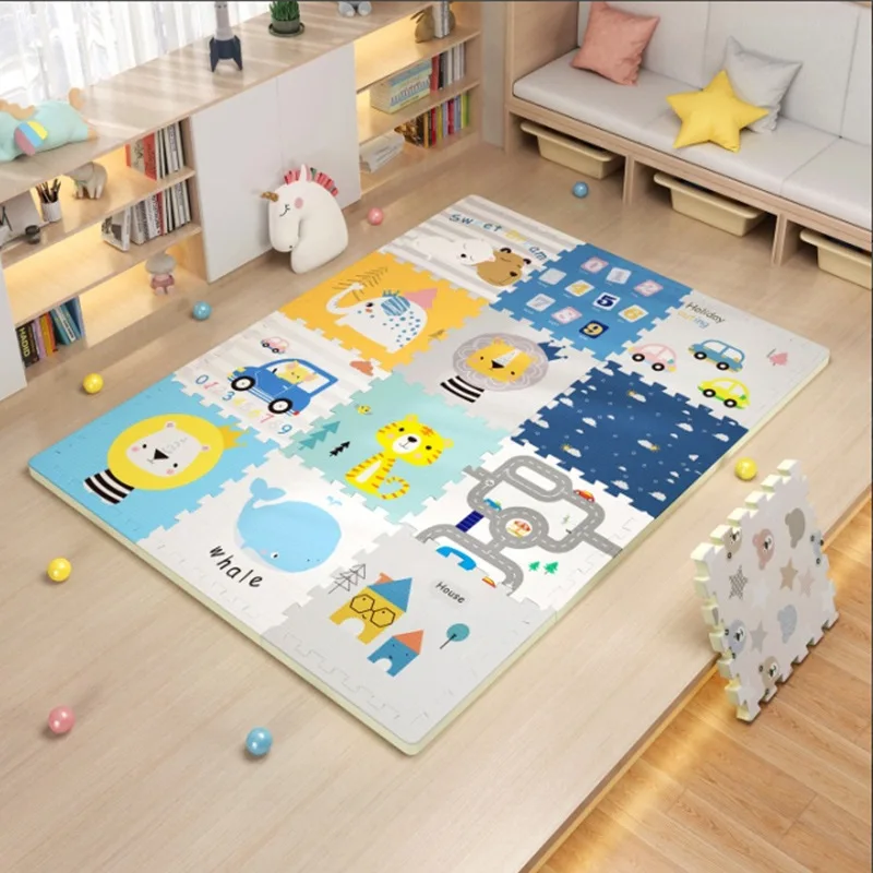 XPE المتشابكة تلعب حصيرة البلاط 2 سنتيمتر سميكة الطفل حصيرة للزحف عدم الانزلاق الطابق الحشو للأطفال غرفة اللعب مقاوم للماء ودائم #6