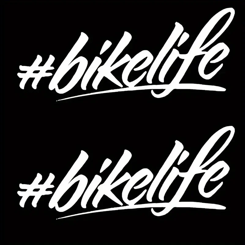 2 TEILE/SATZ Holographisch " # Bikelife" Aufkleberset, perfekt für Fahrradrahmen, Laptophüllen, Helmoberflächen für Fahrradfans