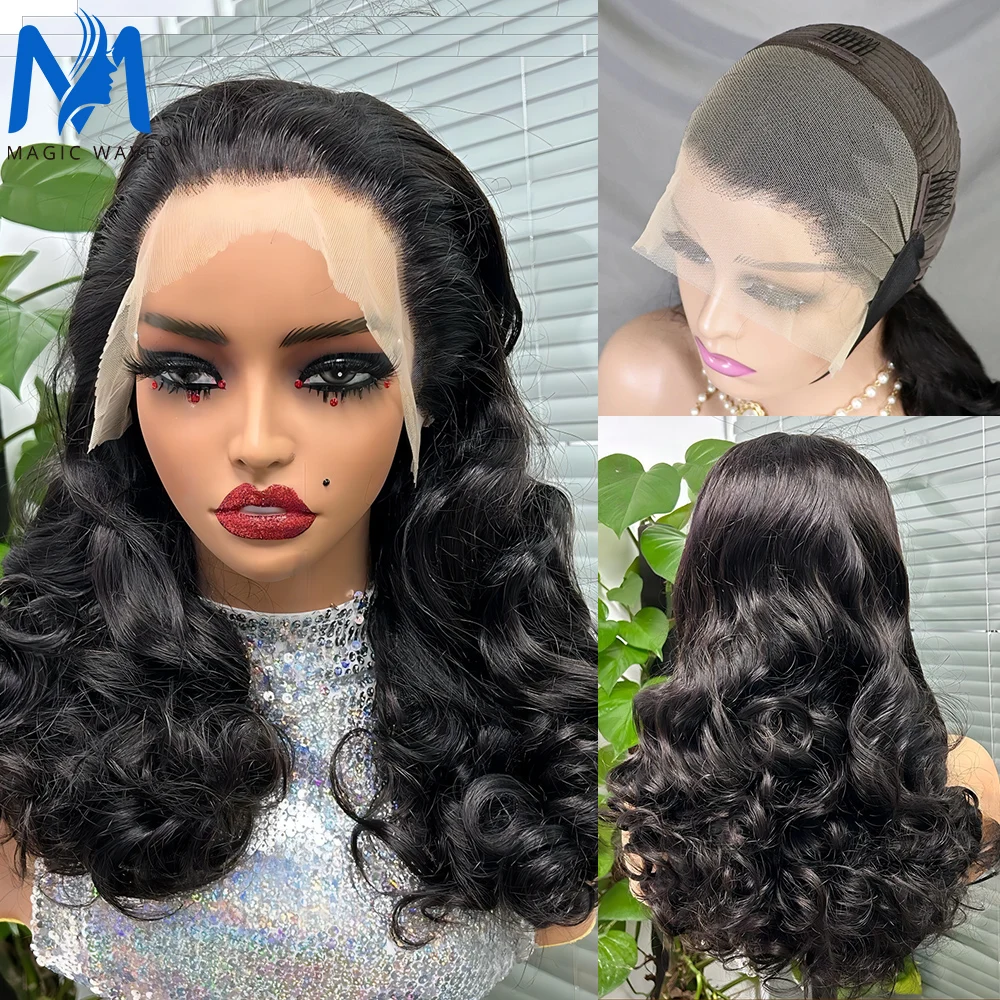 300 Density Loose Wave Fumi Human Hair Wigs for Women 24 Inches 13x4 Full Lace Front Bouncy Curly Brazilian Remy Human Hair Wig