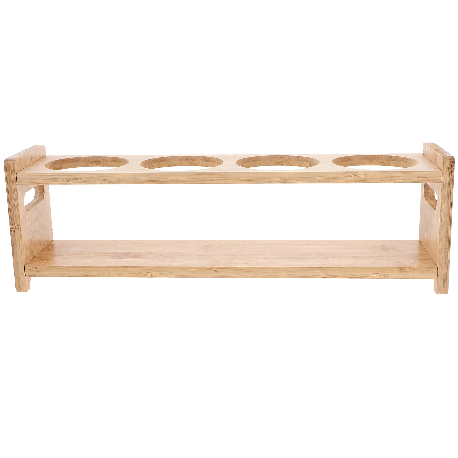 

Bamboo Seasoning Rack 6 2cm Holes Kitchen Counter Spice Pot Holder Storage Seasoning Jars Bottle Condiment Bottle St Shelf